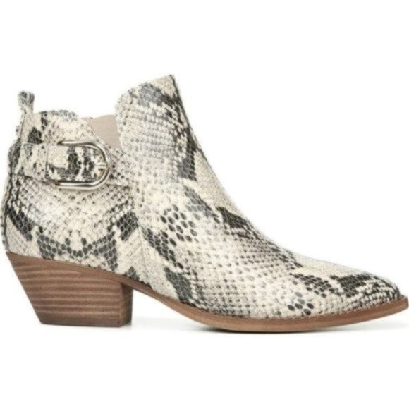 Sam Edelman Shoes - Sam Edelman Neena Bootie Black Nude Snake